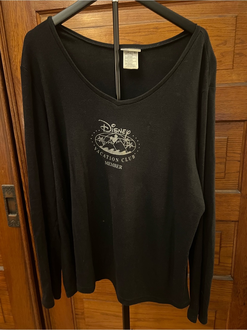 Disney Black V-Neck Vacation Club Member Sweater